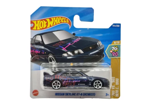 Hot Wheels Nissan Skyline GT-R (BCNR33) - '70s VS. '90s 8/10 - 144/250 - Hot Wheels - 1:64 - Синьо