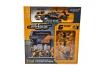 McLaren Pit Stop - диорама на бокс - MCL38 F1 #4 (2024) - Lando Norris - с механици - Bburago - 1:43