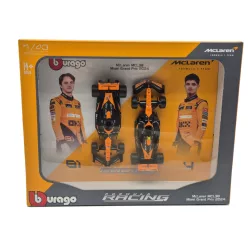   McLaren MCL38 F1 комплект (2024) - #4 Lando Norris - #81 Oscar Piastri - Bburago - 1:43