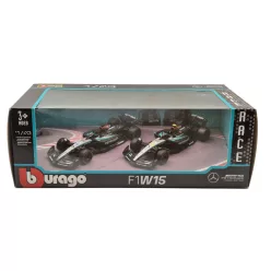   Mercedes W15 F1 комплект (2024) - #44 Lewis Hamilton - #63 George Russell - Bburago - 1:43