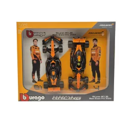   McLaren MCL38 F1 комплект (2024) - #4 Lando Norris - #81 Oscar Piastri - Bburago - 1:24