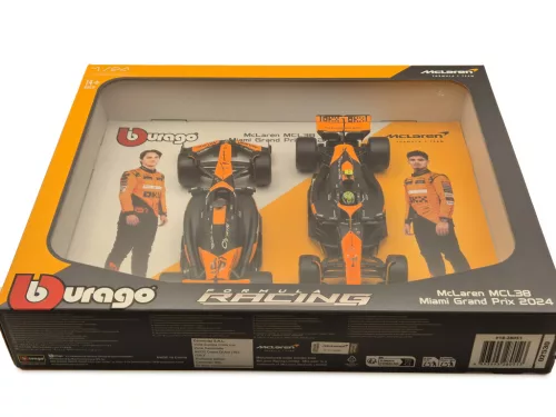 McLaren MCL38 F1 комплект (2024) - #4 Lando Norris - #81 Oscar Piastri - Bburago - 1:24