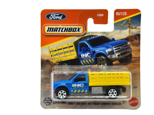 Ford F-350 Stake Bed Truck - 95/125 - блистер - Matchbox - 1:64