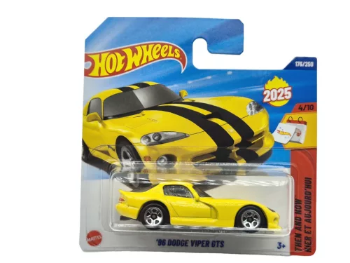 Hot Wheels '96 Dodge Viper GTS - жълт - Then and Now 4/10 - 176/250 - Hot Wheels - 1:64