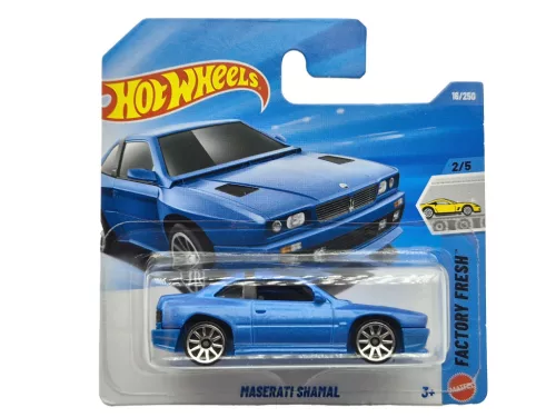 Hot Wheels Maserati Shamal - синьо - Factory Fresh 2/5 - 16/250 - Hot Wheels - 1:64