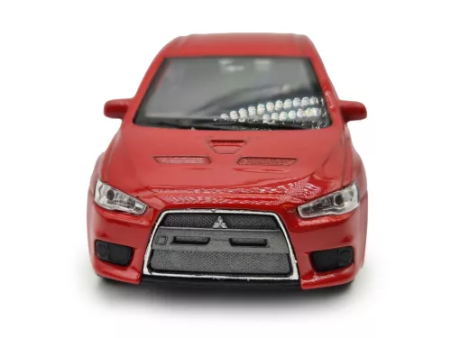 Mitsubishi Lancer Evolution X - червен - Welly - 1:34