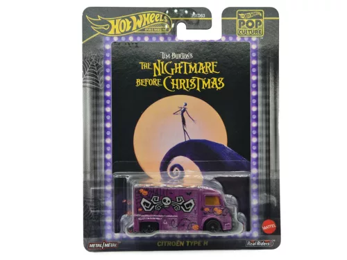 Hot Wheels Premium - Pop Culture - The Nightmare Before Christmas - Citroen Type H - Hot Wheels - 1:64