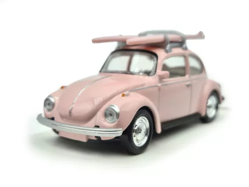 Volkswagen VW Beetle Bogár Coccinelle (1973) - със сърф дъски - Norev - 1:43