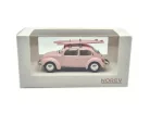 Volkswagen VW Beetle Bogár Coccinelle (1973) - със сърф дъски - Norev - 1:43