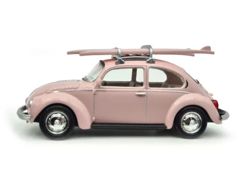 Volkswagen VW Beetle Bogár Coccinelle (1973) - със сърф дъски - Norev - 1:43