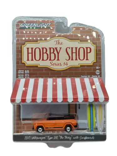 Volkswagen VW Type 181 - със сърф дъски - Greenlight - 1:64