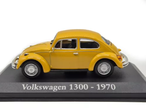 Volkswagen VW Beetle Bogár 1300 (1970) - жълт - Edicola - 1:43