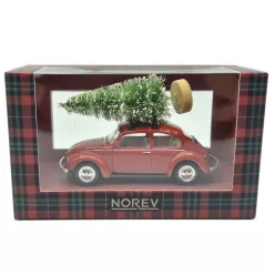   Volkswagen VW Beetle Бръмбар - с елха - коледна подаръчна кутия - Norev - 1:43