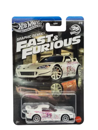 Hot Wheels Graphic Remix - Fast and Furious - Смъртоносно бързи 1/5 - Honda S2000 - Hot Wheels - 1:64