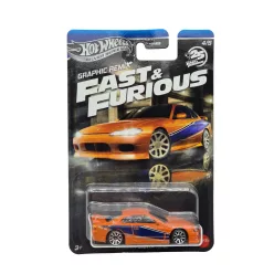   Hot Wheels Graphic Remix - Fast and Furious - Смъртоносно бързи 4/5 - Nissan Silvia (S15) - Hot Wheels - 1:64