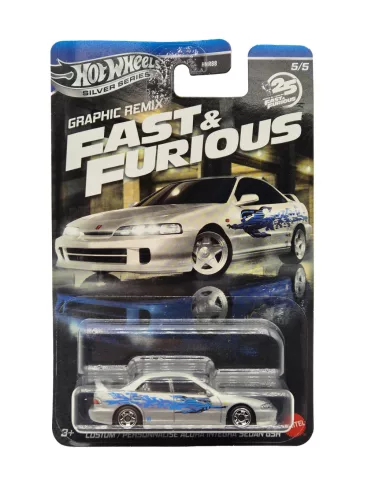 Hot Wheels Graphic Remix - Fast and Furious - Fast & Furious 5/5 - Custom Acura Integra Sedan GSR - Hot Wheels - 1:64