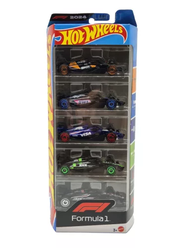 Hot Wheels комплект от 5 коли - Formula 1 - F1 - Hot Wheels - 1:64