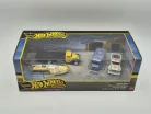 Hot Wheels Premium - комплект от 4 броя - Speed Waze - Classic Hydroplane - Citroen H Van - Toyota Stout Drift Truck - Hot Wheels диорама - 1:64