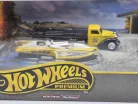 Hot Wheels Premium - комплект от 4 броя - Speed Waze - Classic Hydroplane - Citroen H Van - Toyota Stout Drift Truck - Hot Wheels диорама - 1:64