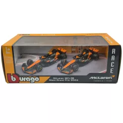   McLaren MCL38 F1 комплект (2024) - #4 Lando Norris - #81 Oscar Piastri - Bburago - 1:43