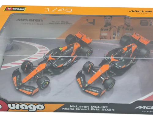 McLaren MCL38 F1 комплект (2024) - #4 Lando Norris - #81 Oscar Piastri - Bburago - 1:43