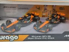 McLaren MCL38 F1 комплект (2024) - #4 Lando Norris - #81 Oscar Piastri - Bburago - 1:43