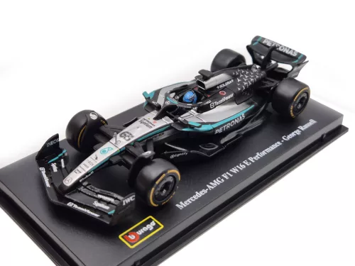 Mercedes GP W16 F1 #63 (2025) - George Russel - С ПИЛОТ - Bburago - 1:43