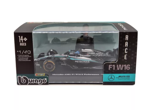 Mercedes GP W16 F1 #63 (2025) - George Russel - С ПИЛОТ - Bburago - 1:43