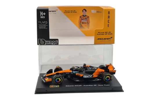 McLaren MCL39 F1 #81 (2025) - Oscar Piastri - С ПИЛОТ - Bburago - 1:43