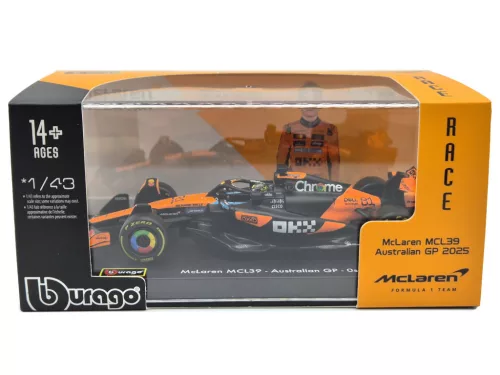 McLaren MCL39 F1 #81 (2025) - Oscar Piastri - С ПИЛОТ - Bburago - 1:43