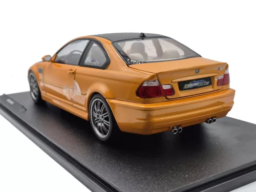 BMW E46 M3 coupe (2000) - оранжев / черен - Solido - 1:18