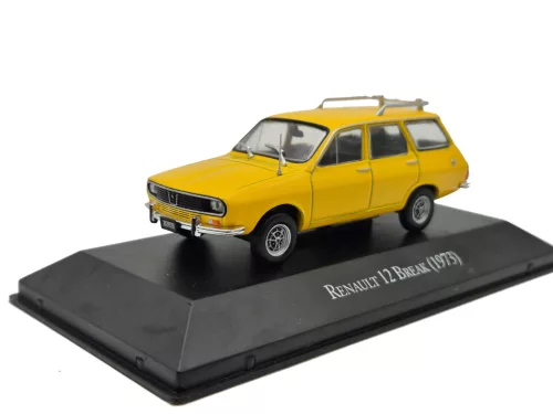 Renault R12 Break SW / Dacia (1973) - жълт - Edicola - 1:43