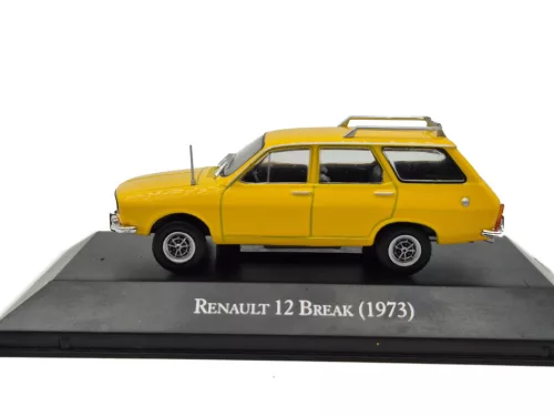Renault R12 Break SW / Dacia (1973) - жълт - Edicola - 1:43