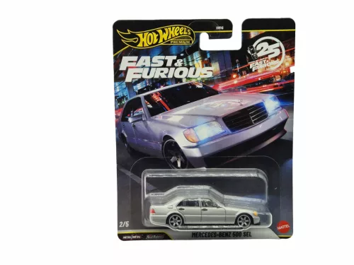 Hot Wheels Premium Fast and Furious - Fast & Furious 2/5 - Mercedes - Benz 500 SEL (W140) - Hot Wheels - 1:64