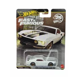   Hot Wheels Premium Fast and Furious - Смъртоносно бързи 3/5 - Ford Mustang Boss 302 (1969) - Hot Wheels - 1:64