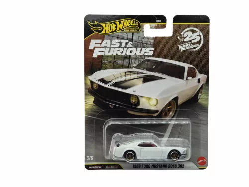 Hot Wheels Premium Fast and Furious - Смъртоносно бързи 3/5 - Ford Mustang Boss 302 (1969) - Hot Wheels - 1:64