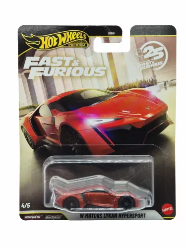 Hot Wheels Premium Fast and Furious - Fast & Furious 4/5 - W Motors Lykan Hypersport - Hot Wheels - 1:64
