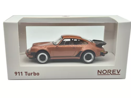 Porsche 911 930 Turbo Coupe (1978) - меднокрасен - Norev - 1:43