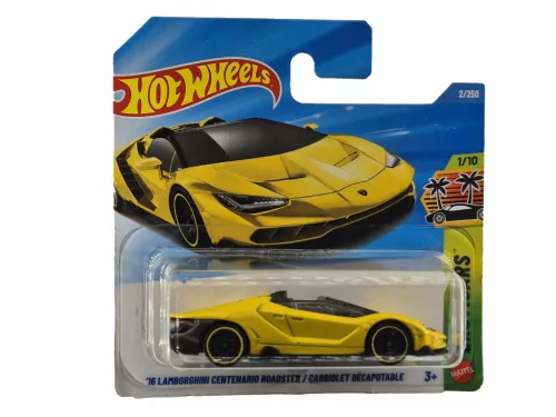 Hot Wheels '16 Lamborghini Centenario Roadster - Exoticars 1/10 - 2/250 - Hot Wheels - 1:64