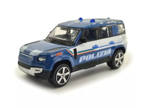 Land Rover New Defender 110 Polizia (2022) - полицейска кола - Bburago - 1:43