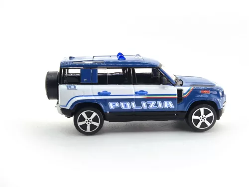 Land Rover New Defender 110 Polizia (2022) - полицейска кола - Bburago - 1:43