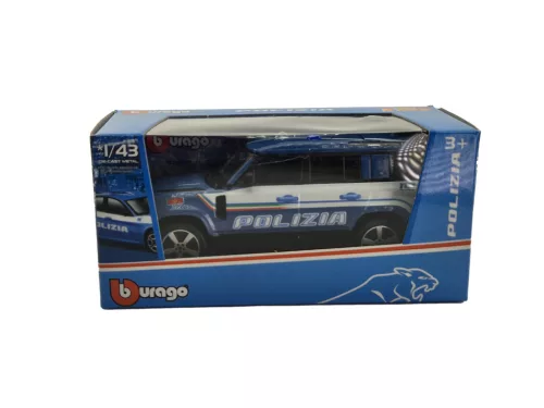 Land Rover New Defender 110 Polizia (2022) - полицейска кола - Bburago - 1:43