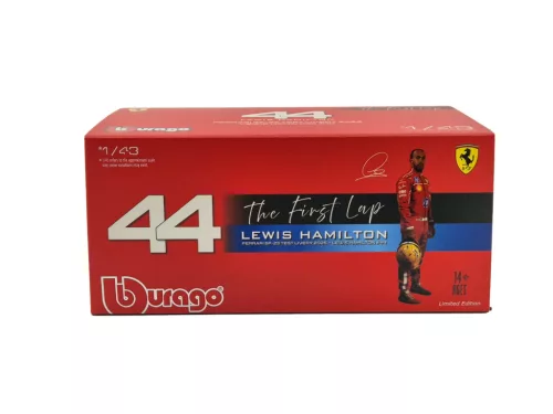 Ferrari SF-23 Team Scuderia F1 #44 (2023) - Fiorano - the first lap - Lewis Hamilton - С ПИЛОТ - Bburago - 1:43