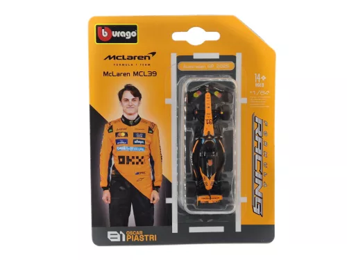McLaren MCL39 F1 #81 (2025) - Oscar Piastri - Bburago - 1:64