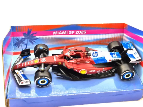 Ferrari SF-25 Team Scuderia F1 #16 (2025) - Miami GP - Charles Leclerc - Bburago - 1:43