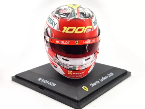 Каска - Charles Leclerc (2020) - Ferrari 1000th GP - Toscana GP - Edicola - 1:5
