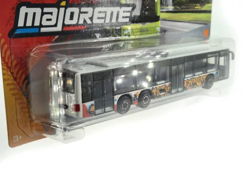 MAN Lion's city C автобус - син графити - Majorette - 1:64