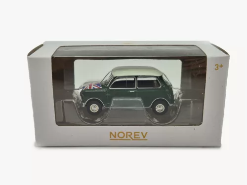 Mini Cooper S (1964) - бадемовозелен, декор със знаме 1:54