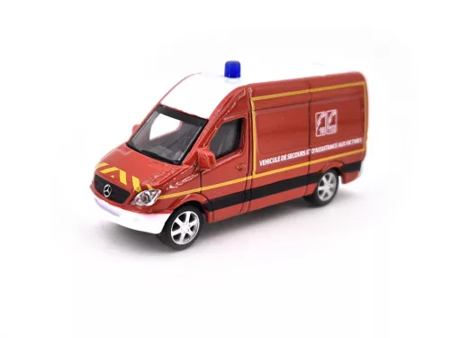 Mercedes Benz Sprinter - Pompiers - пожарна кола - Norev - 1:64