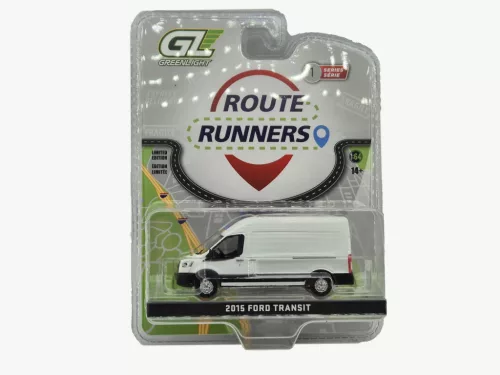 Ford Transit (2015) - повдигнат - бял - Greenlight - 1:64